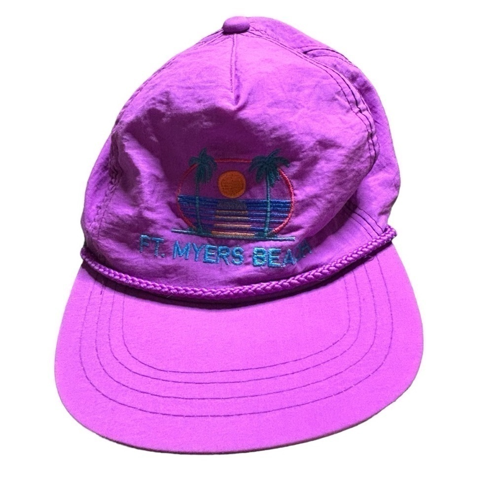 Vintage Ft. Meyers Beach Nylon Trucker Hat